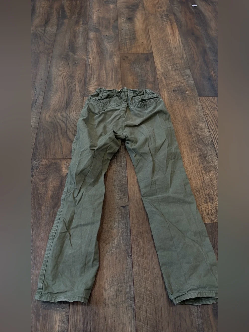 Gap Boys Straight Leg Green Chino Pants, Size 6, Pockets
